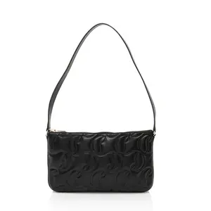 Pre-owned christian louboutin Leather Shoulder Bags CL Embossed Nappa Loubila Shoulder Bag