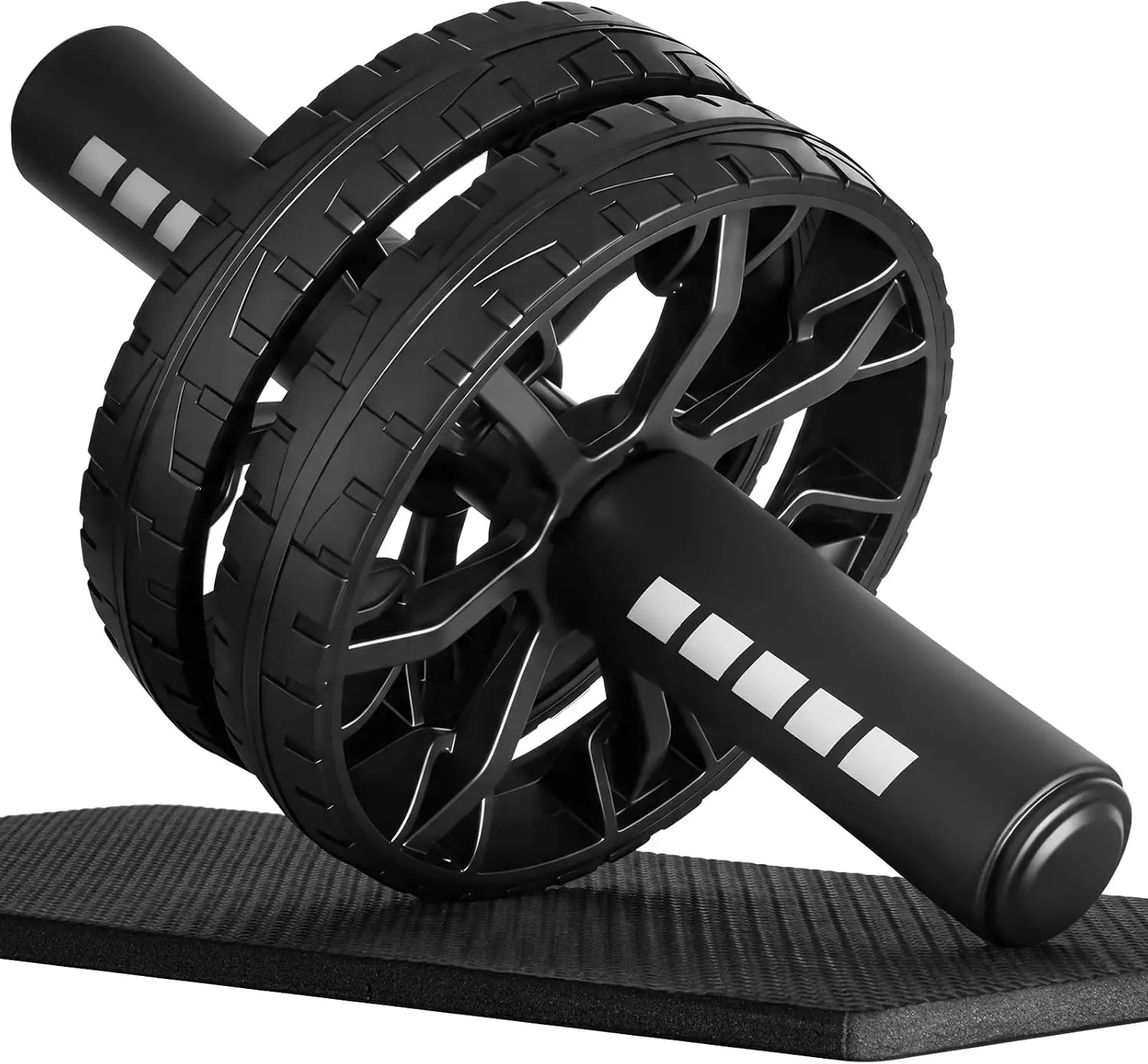 Upgraded Ab Roller Wheel - Abdominal Core Workout Equipment with Knee Pad for Home Gym, Full Body Strength Training Tool for Men and Women