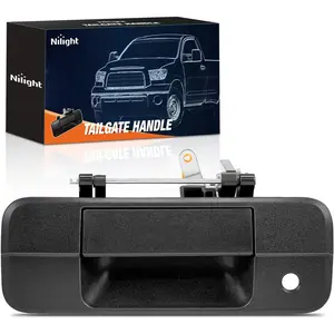 Nilight Tailgate Handle Compatible with 2007 08 09 10 11 12 2013 Toyota Tundra Outside Liftgate Latch Tail Gate Car Door Handles with Key Lock Hole Assembly Replaces OEM# 81213, TO1915113, 69090-0C040