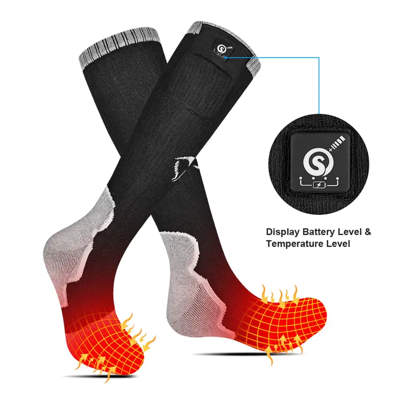 SAVIOR HEAT Electric Socks Ski Socks Winter Insulation Long Tube Thickened Charging Heating and Heating Socks