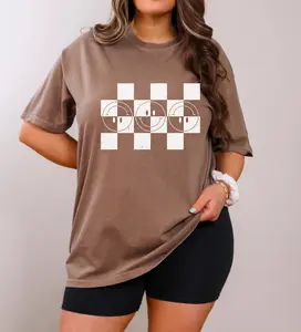 Checkered Smiley Face Graphic Tee