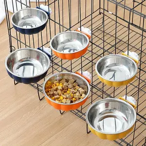 Rabbit Food Bowls Set Hanging Cage Bunny Bowl Guinea Pig Chinchilla Food Bowl Rabbit Food Dish And Water Bowl For Rabbits, Guinea Pigs, Chinchilla, Ferrets Small Pets