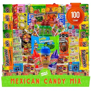 Candy Mix Assortment, Dulces mexicanos, Includes Vero mango, Salsaghetti, Peloneta, Pelon pelo rico, bulk candies, pulparindo, candy box variety