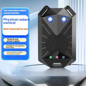 Pro-Grade Car Rodent Repeller - Dual Ultrasonic & Strobe Defense for Engine Bay