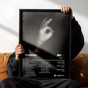 Drake "ICEMAN" v2 Album Poster - Album Cover Wall Decor - Aesthetic Music Poster-Unframe