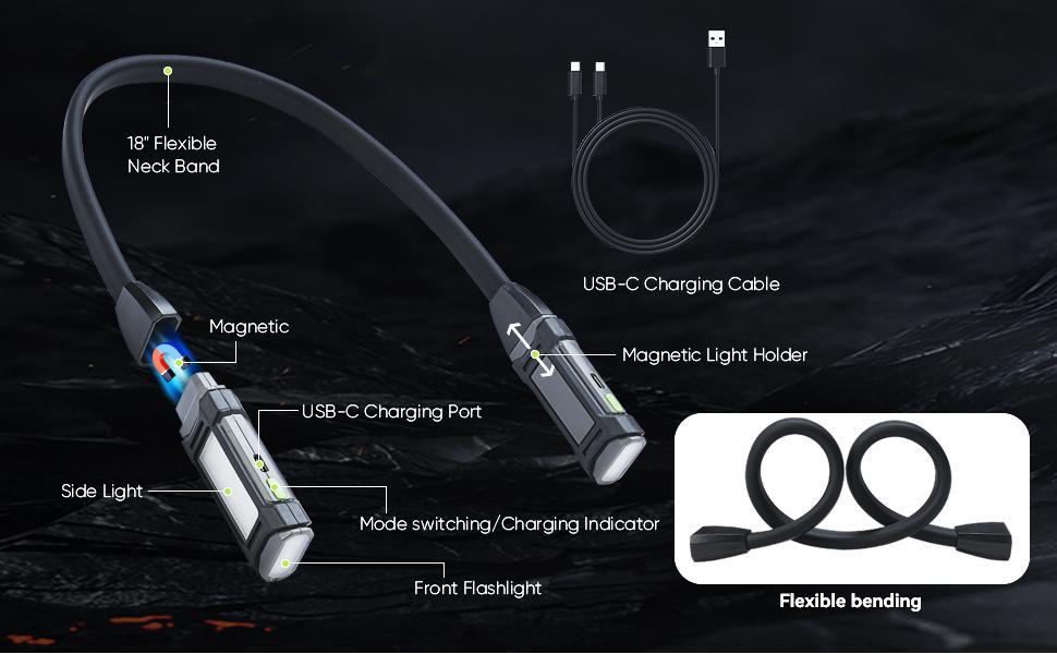 Neck Light Machine, Led Neck Light for Reading, Detachable Flexible Around Neck Flashlight for Work Craft,Grill,Repairing,Camping and Emergency,led lights cars Neck Light Machine, Led Neck Light for Reading, Detachable Flexible Around Neck Flashlight for Work Craft,Grill,Repairing,Camping and Emergency,led lights cars