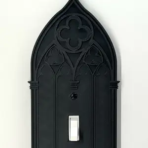 Vintage Gothic Light Switch Plate Cover – Medieval Style Wall Decor for Dark Aesthetic Homes