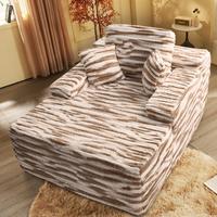 Zebra Printed Plush Corduroy