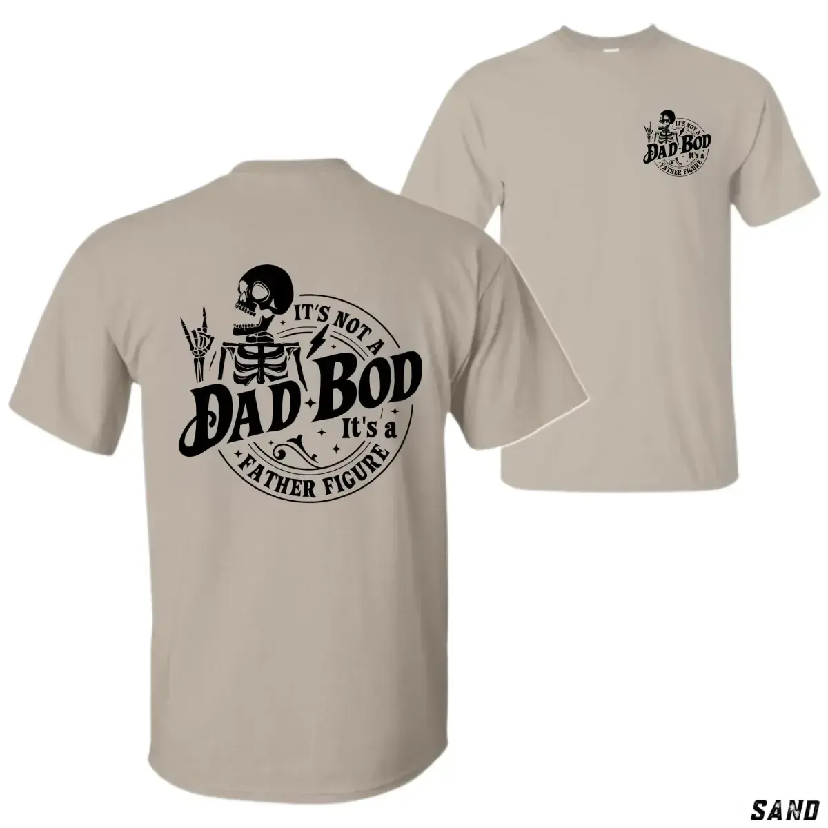 [Sale Up To 50%] Father Figure Dad T-Shirt,/Sweatshirt/Hoodie – Funny Skeleton Graphic Tee – Cool Gift for Dad – Casual Unisex Top