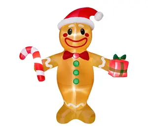 Joyfy 12ft Tall Christmas Inflatables Gingerbread Man