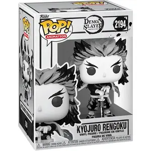 Funko Demon Slayer Kyojuro Rengoku Sumi-Ink Vinyl Figure #2194 - Numbered Set, Collectible Display Piece