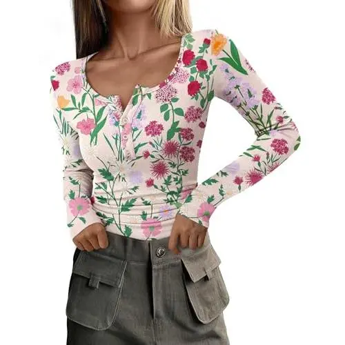 Floral Apricot Multicolored