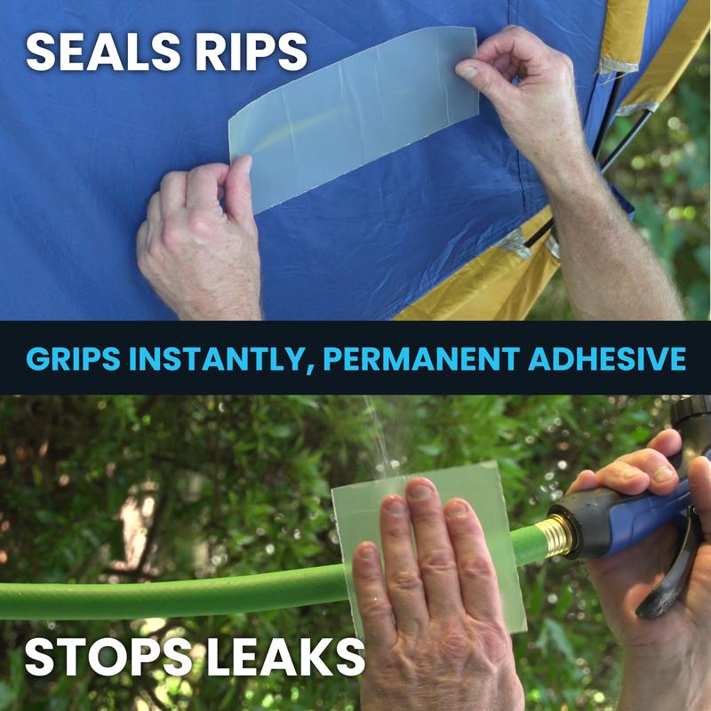 Alien Shield Sealing Tape - Waterproof Transparent Repair Tape, Adhesive Strips, Patch Tape to Repair Tears, Cracks, and Leaks, 4 Inches Wide As Seen On TV flex tape