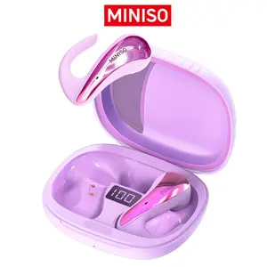MINISO X8 Open Ear Bluetooth 5.4 Headphones, True Wireless Over Ear Headsets,  Long Battery Playtime for Music Work Earphones Audio Electronic