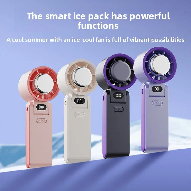 Foldable Ice Cooling Portable Neck Fan