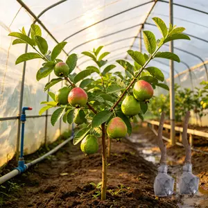 (ML#FF)Live Guava Tree Plant | Tropical Garden Starter | Patio & Balcony Fruit Plant | Easy Care Home Greenery