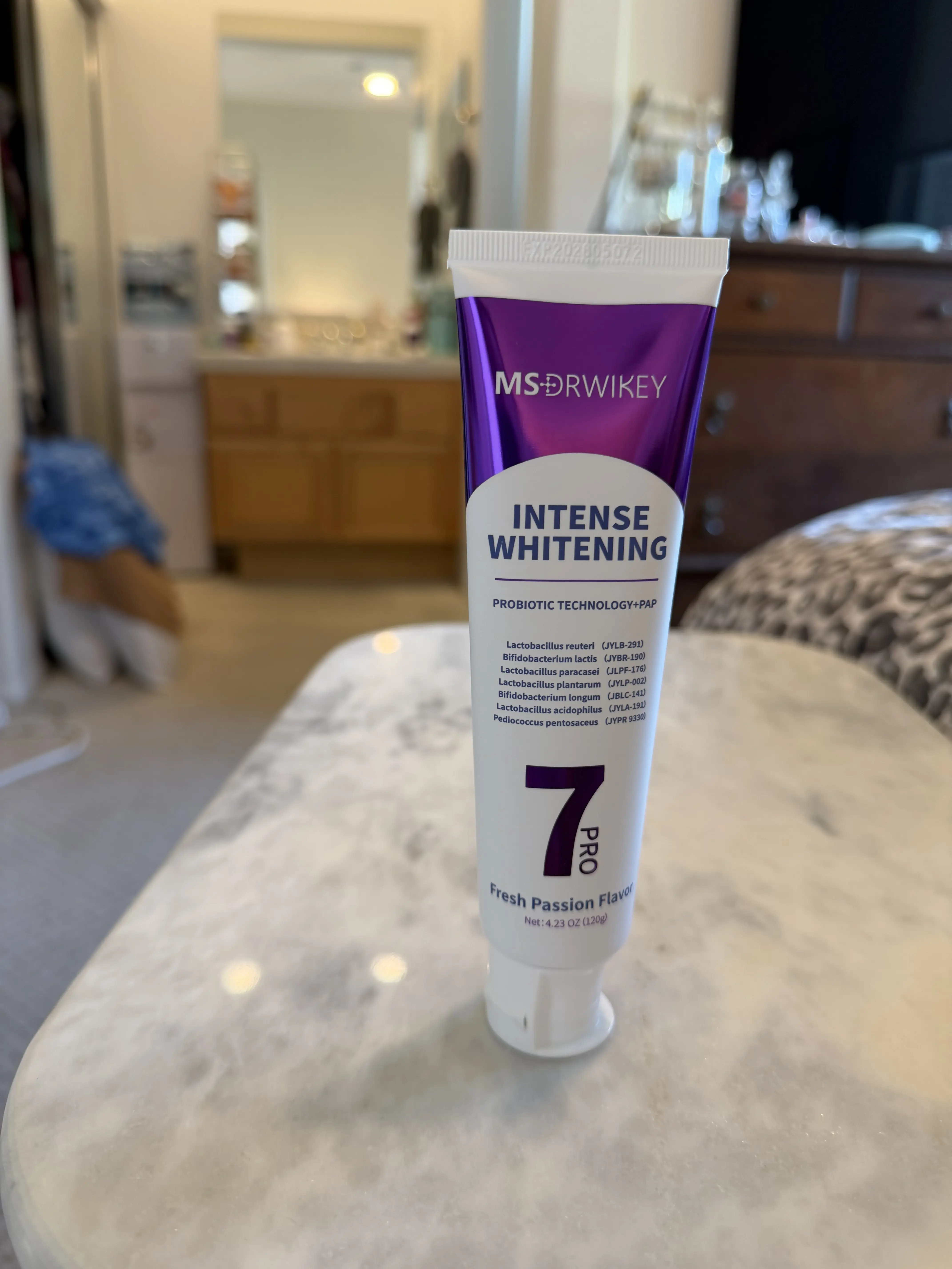 Ms Drwikey Intense Whitening 7Pro Probiotic Technology+ PAP purple Toothpaste