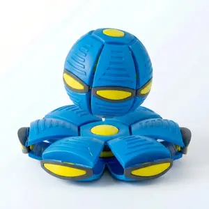 Magic Flying Saucer Ball| 2-in-1 Transforming Pop Up Meta Ball| Stress Relief Sensory Toy & Super Elastic Bouncing Ball| Viral Skill Challenge Game for Kids & Pets Outdoor Play