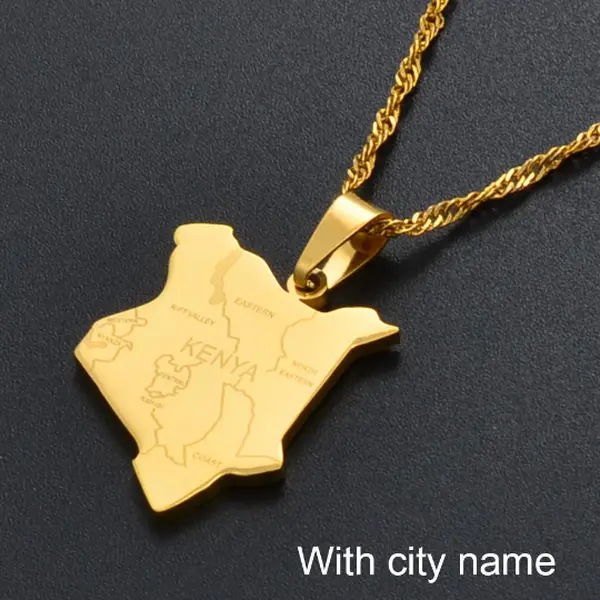 Kenya Necklace, Map, Jewelry , Bead, Earrings