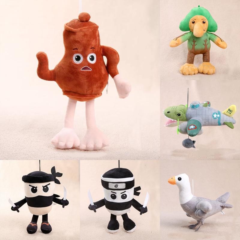 Large Size Tung Tung Tung Sahur, Tralalero Tralala, Shimpanzinni Bananini, Lirili Larlla, Cappuccino Assassino Italian Brainrot Inspired,  Plush Soft Stuffed Meme Dolls for Collectors & Fans, Funny Halloween/Birthday/Christmas Gift Ideas