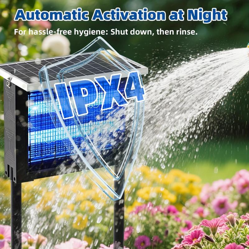 Solar Bug Mosquito Zapper Outdoor, IPX5 Waterproof Ground Insertion Multifunction Type UV Mosquito Killer Electronic Lamp , Modern Household Appliances for Garden, Backyard, Farm Solar Bug Mosquito Zapper Outdoor, IPX5 Waterproof Ground Insertion Multifunction Type UV Mosquito Killer Electronic Lamp , Modern Household Appliances for Garden, Backyard, Farm