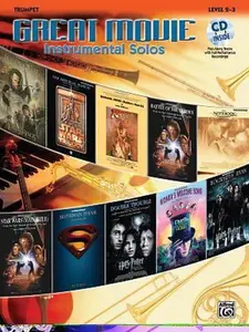 USED-Great Movie Instrumental Solos: Trumpet, Level 2-3 by Alfred Music (Paperback)