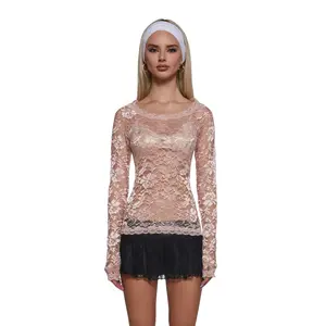 Sweet Surrender Lace Top - Pink