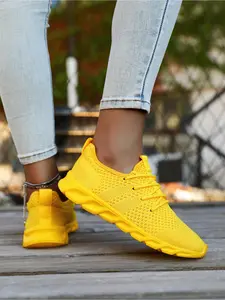 Women's Fashionable Lace Up Low Top Sneakers, Casual Breathable Comfortable Lightweight Sports Running Shoes, All-match Basic Shoes for Daily Wear