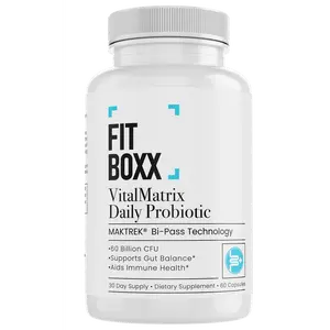VitalMatrix Daily Probiotic – 60 Billion CFU with MAKTREK® Delivery for Gut, Immunity & Digestive Balance | Clean & Clinically Dosed Fitness Healthcare