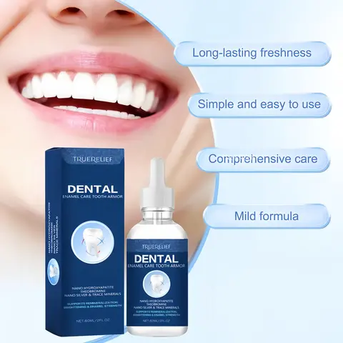 Tooth Armor Liquid Drops with Extra Enamel Fortifiers, Cavity Healing and EnamelRefurbishing, Dental Whitening Solution, RemineralizationDrops Oral