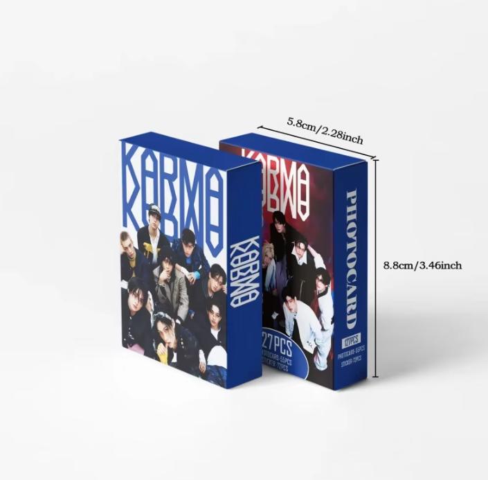 127pcs New Album KARMA HOP Photo Card Stickers Kpop Merch Lomo Cards Set Fans Collection Cards Gift