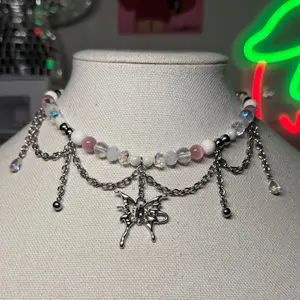 Butterfly Dreamz Handmade Beaded Necklace for Women High Quality Glass Beads Stainless Steel Tarnish Resistant 15"-18" Fashionable Jewelry