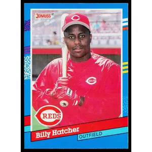 Billy Hatcher 1991 Donruss #196c Cincinnati Reds