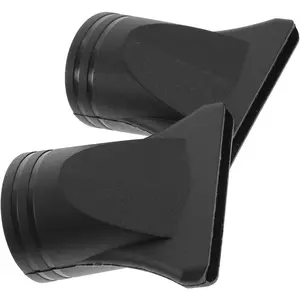 2Pcs Black Blow Dryer Attachment Not Universal Professional Plastic Hair Dryer Hair Dryer Attachment Dryer Nozzle Fits Most Blow Dryer Nozzle Diameters for Diameter 4.3cm to 4.5cm Diffusers