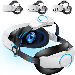 Upgraded Head-Strap Compatible with Quest 3/Quest 2, Comfort Head Strap Replacement for Quest 3/2 Elite Strap, VR Accessories, Adjustable, Enhanced Support and Comfort (Battery Not Included)MQ2003
