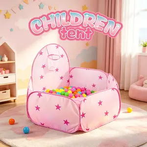 Kids' Foldable Play Tent | Play Tent House, Durable Ball Pit, Large Pop-Up Playpen, Portable Play Area | Perfect Holiday Gift & Beach Toy | Balls Not Included