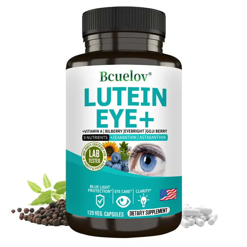 Bcuelov Lutein 40 mg & Zeaxanthin 8 mg Eye Supplement, 5:1 Ratio with Astaxanthin 4 mg, Bilberry, Eyebright, Goji Berry & Vitamin A, Daily Vision Support, 120 Vegetarian Capsules  178