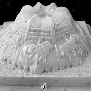 2.5 L Carrousel for Horses - White Gelatin Mold for Chocolate, Jello, and More - Ideal for Crafting and Decorating