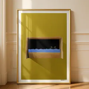 Cat In The Box Print
