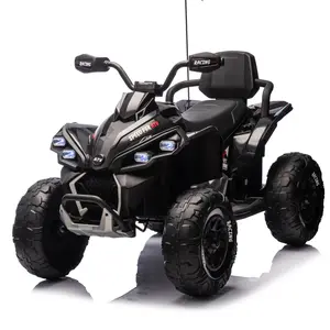 24V Kids Ride On Electric XXXL ATV W/parents Control, Four-wheel Shock Absorber, English Storytelling Function, Music, Lights, USB, MP3, Power Display, Bluetooth, Speeds of 1.24-3.73MPH for Kids Aged 3-8