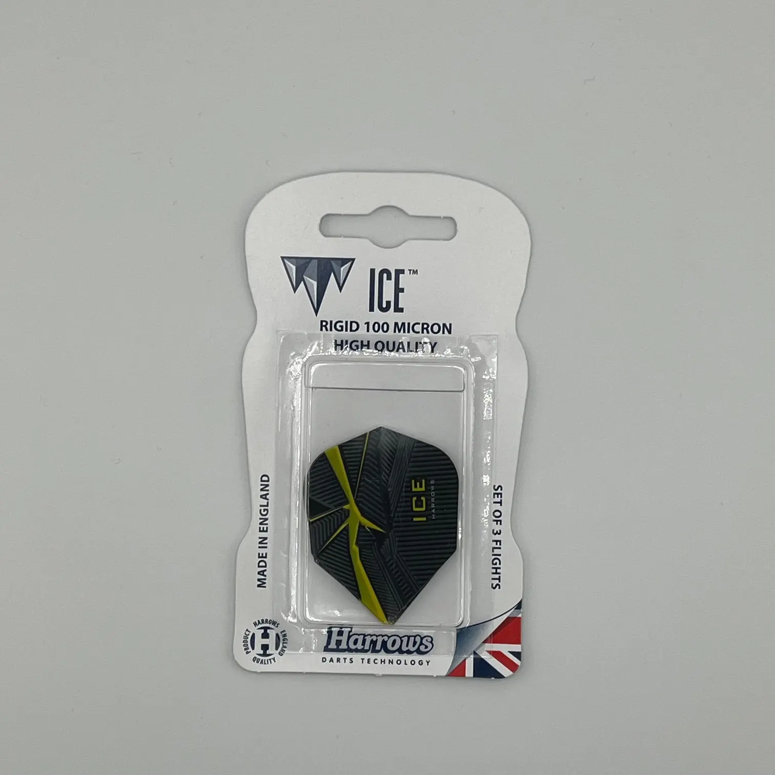 Harrows Darts 100 Micron Rigid Ice-Shape Flights, 3-Piece Set, Sports & Outdoor Leisure Recreation Darts Equipment, Set Of Three
