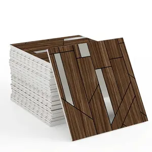 30 pieces self-adhesive background wall stickers, marble pattern wallpaper stickers, waterproof wall panels, suitable for bathrooms, kitchens, living rooms, easy to peel and stick, TV background wall decoration, modern wall decoration, simple installation