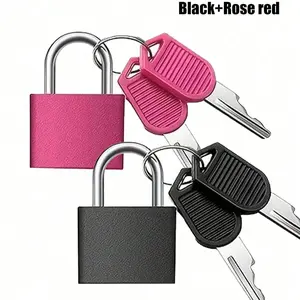 Colorful Mini Luggage Locks Rose, Plastic Shell Zinc Alloy, Compact Elegant Design, Includes Keys, Locks with Keys, Ideal for Luggage Backpacks