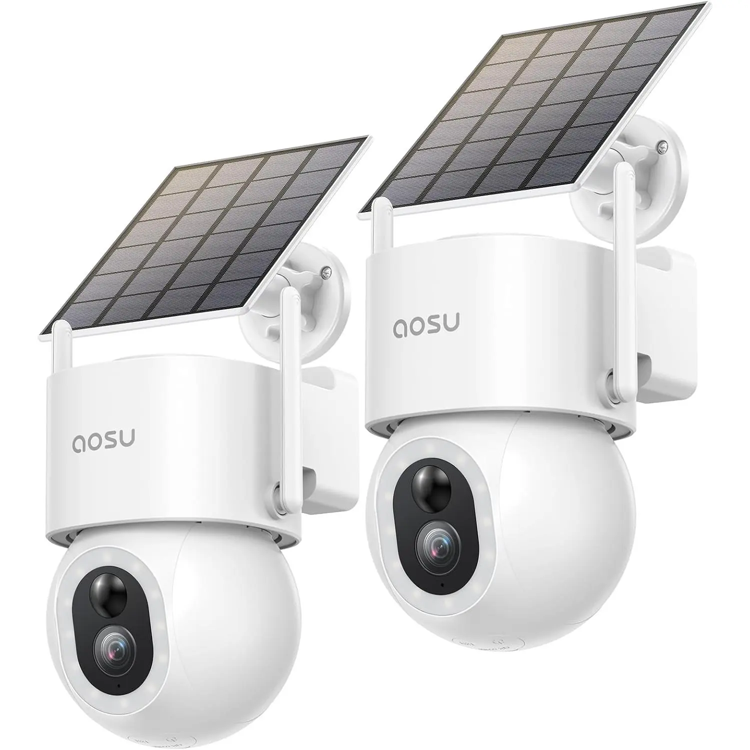 Solar security cameras wireless outdoor 3k 5mp home security camera 360 panoramic view 400lumen floodlight camera color night vision wifi cameras auto tracking ai human detection