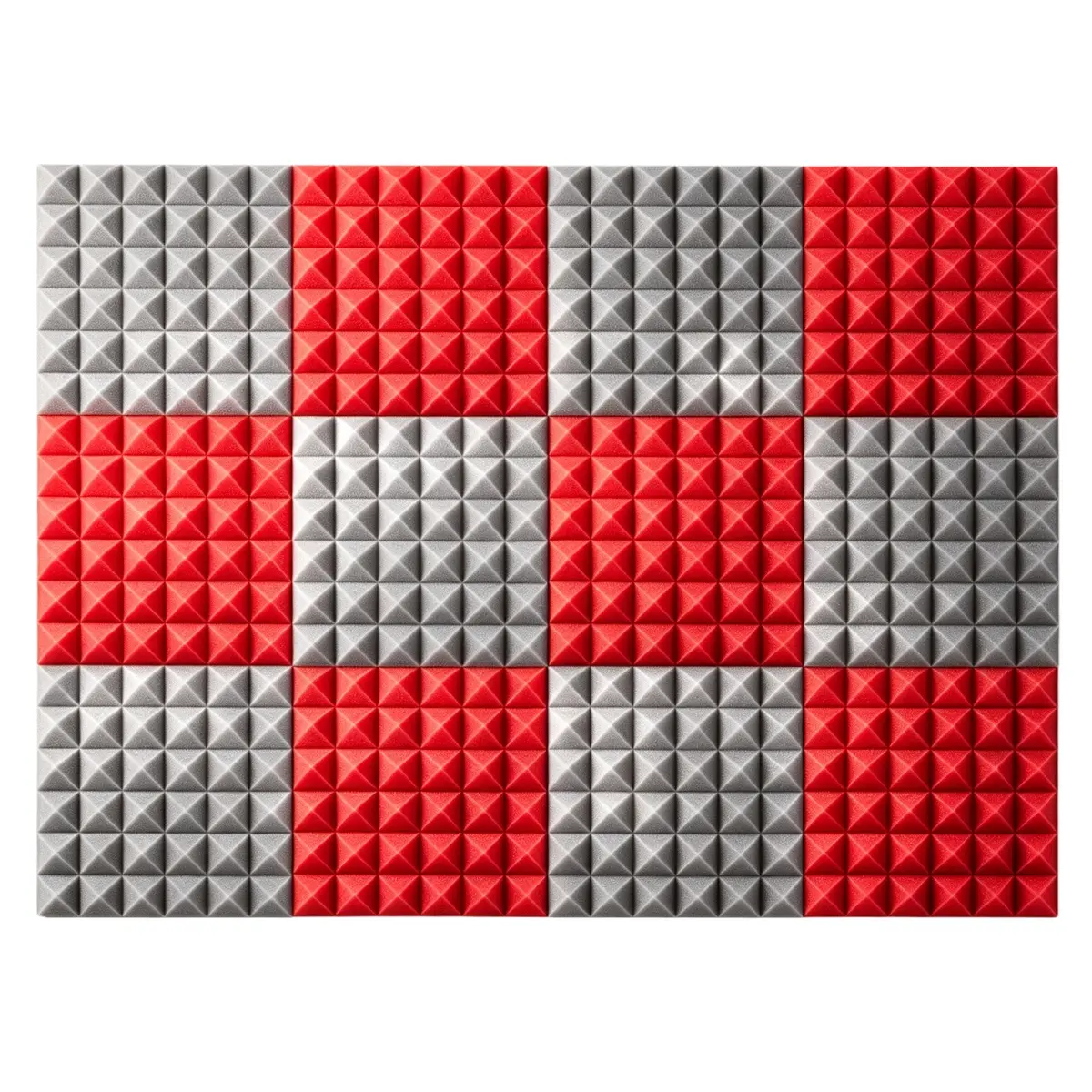 12PCS Gray+12PCS Red