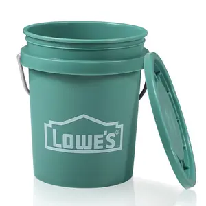 Teal Mini Bucket with Lid – Plastic Gift Basket, Desk Organizer, Pen Holder, Party Favor