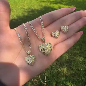 Virgencita Nugget Gold Plated Jewelry