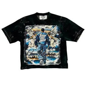 BKYS MEN'S FEAR NO MORE CROPPED T-SHIRT BLACK