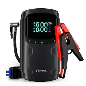 【YL03】PRO Upgraded Portable Car Jump Starter, 4000A Car Battery Jump Starter with 150PSI Tire Inflator, 12V Car Battery Jump Starter, 15000mAh Power Bank, with LED Light，Father's Day gift prevent battery drain emergency vehicle