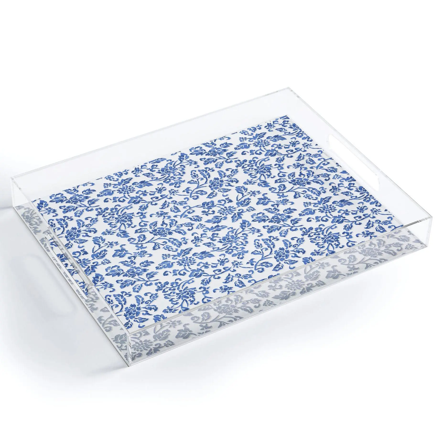 Deny Designs Acrylic Tray -Chinese Flowers 5 byWagner Campelo